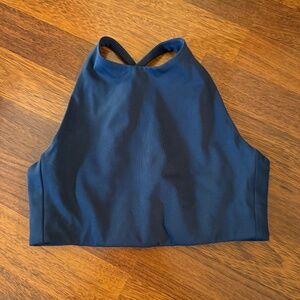 Girlfriend Collective Topanga Sports Bra Dark Teal Size Extra Small